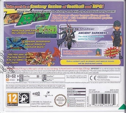 Inazuma Eleven GO Shadow - Nintendo 3DS Spil - (A Grade) (Genbrug)